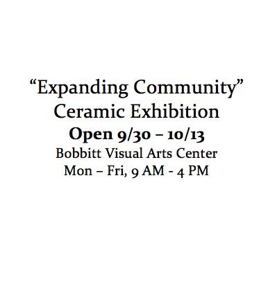 "Expanding Community": Ceramic Exhibition Closes