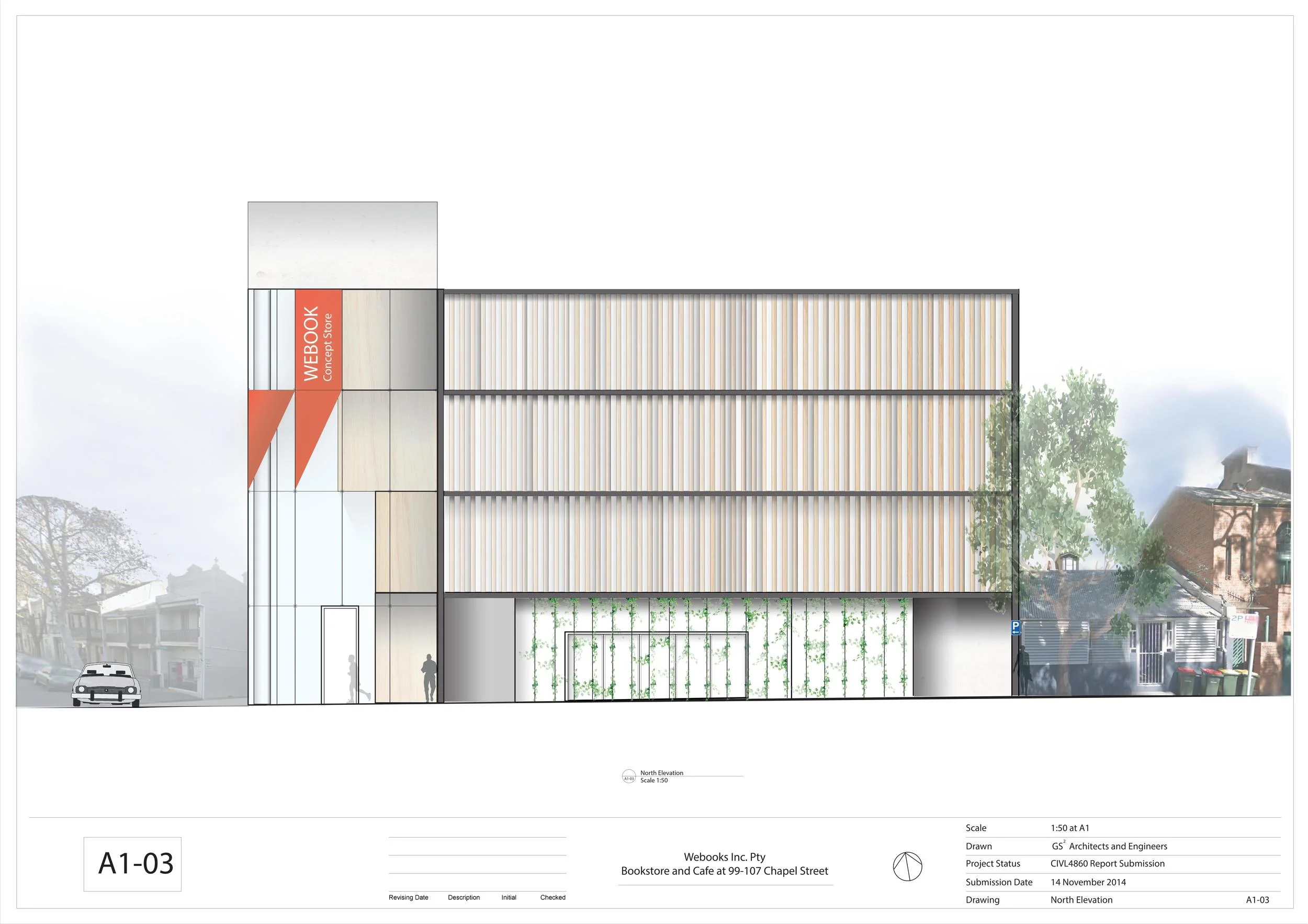 STREET ELEVATION - STANLEY STREET
