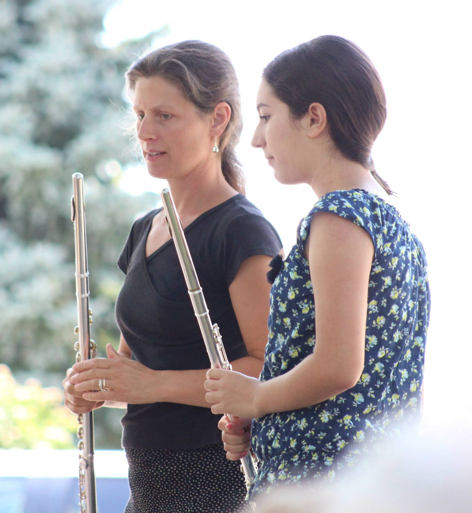 The Elm City Music Flute Ensemble Performing at the 2013 Summer Concert & BBQ.