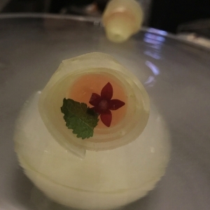 Apple, Lemon Balm, Yuzu roll.