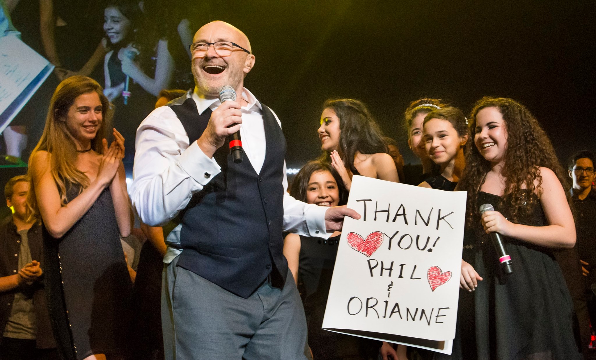 Phil Collins and 2015 Little Dreamers