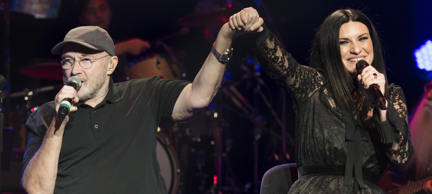 Laura Pausini and Phil Collins