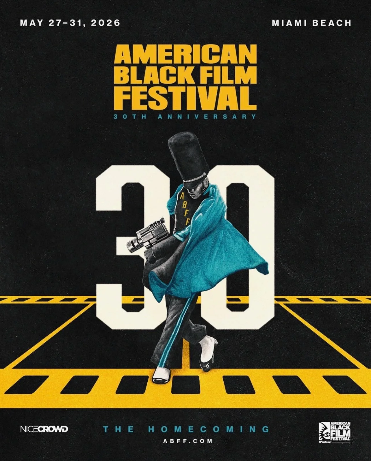 1 week countdown to the American Black Film Festival 30th Anniversary!! 
Join us on Miami Beach from May 27-31
#ABFF2026
🎥 🎞️ 🍿🙌