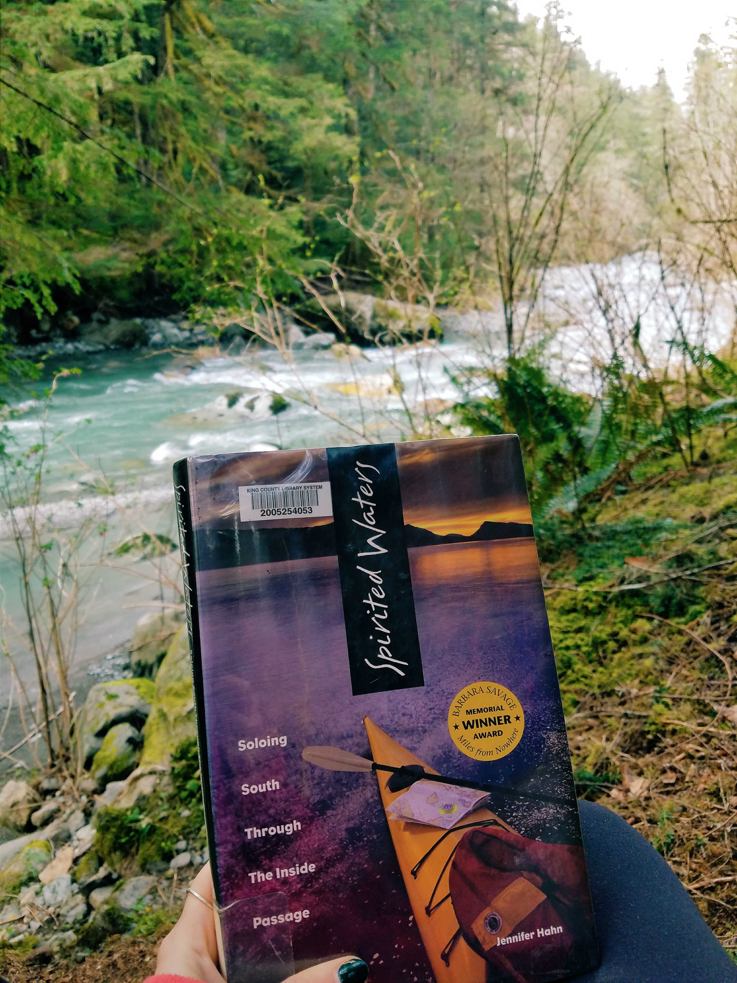 Starting another Alpine Trails Book Club book on the trail!