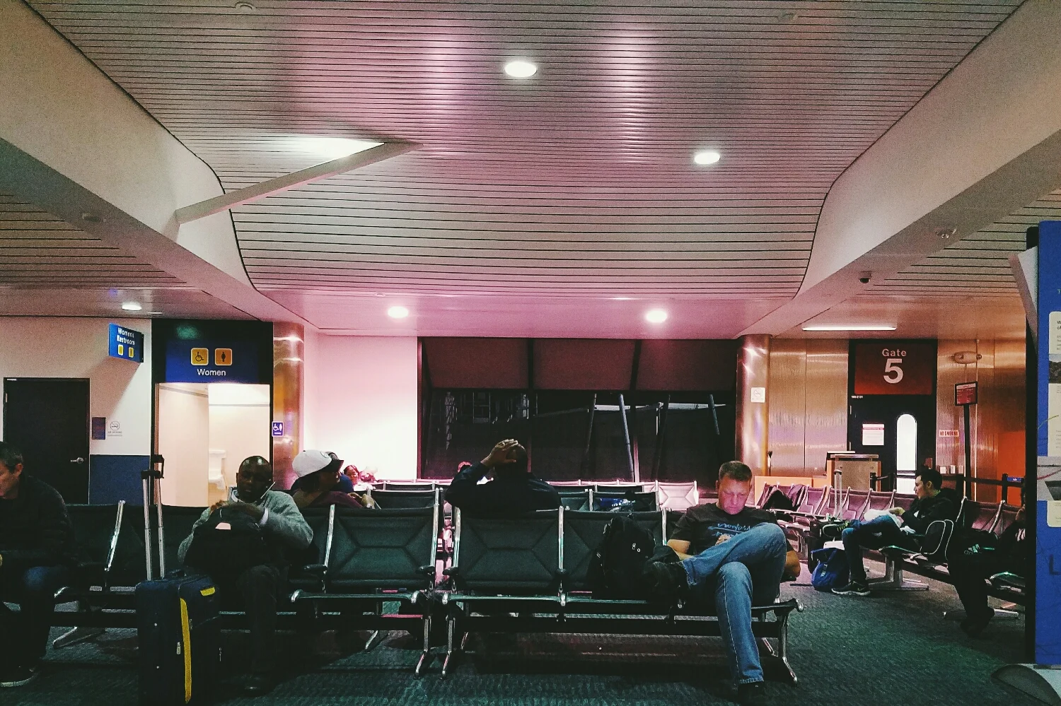 Late night airport views