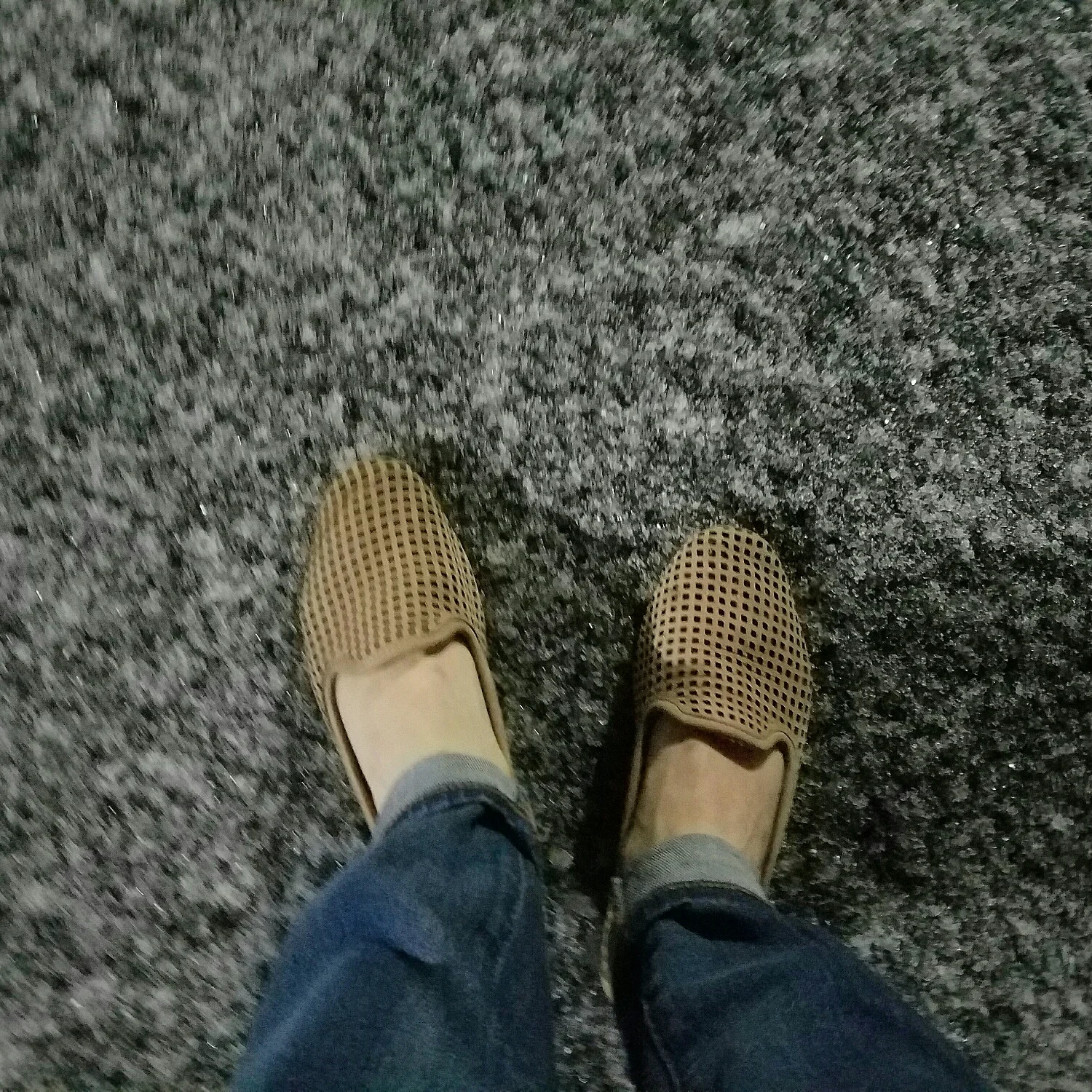 me and my wildly inappropriate footwear