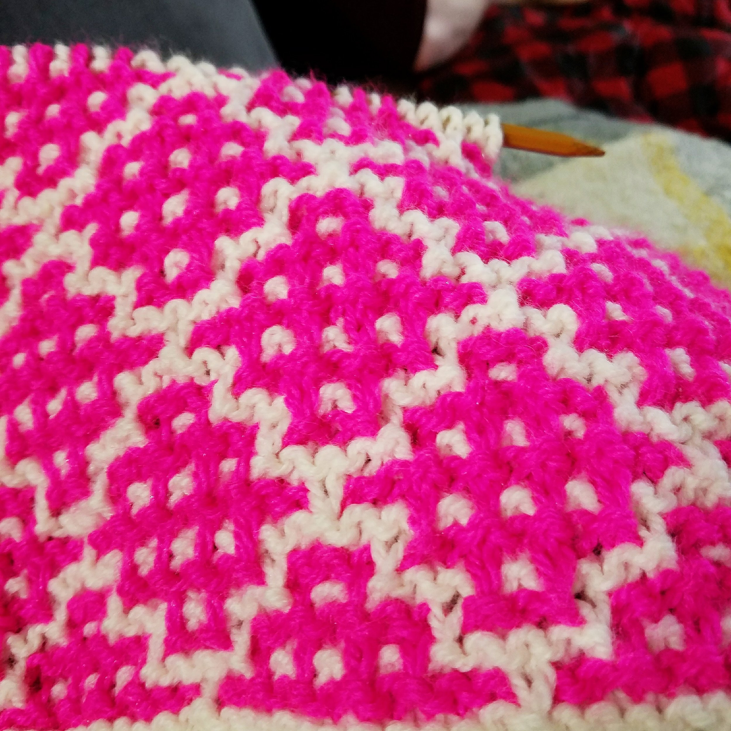 Baby blanket in progress
