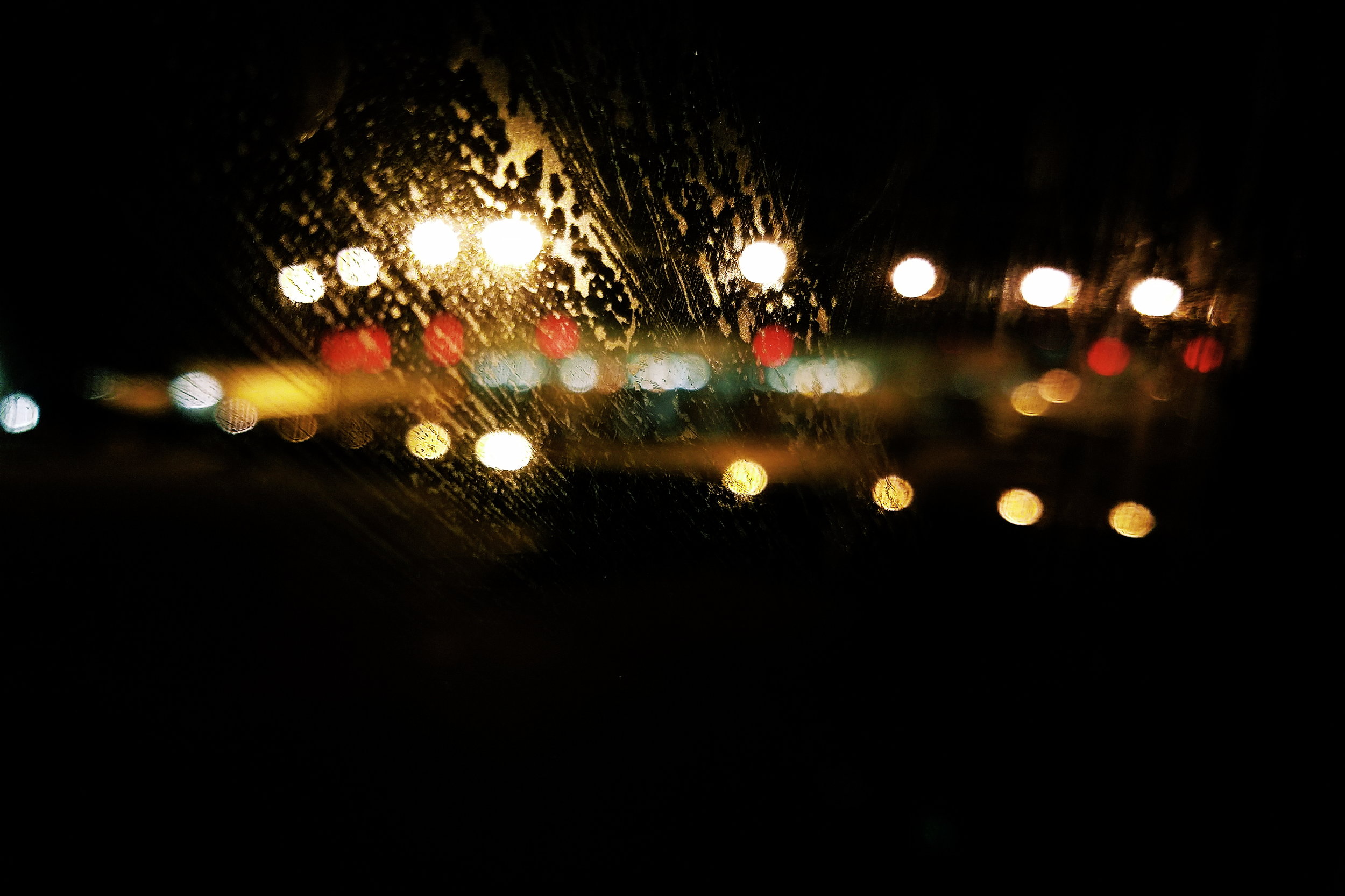 The lights of SeaTac after dark
