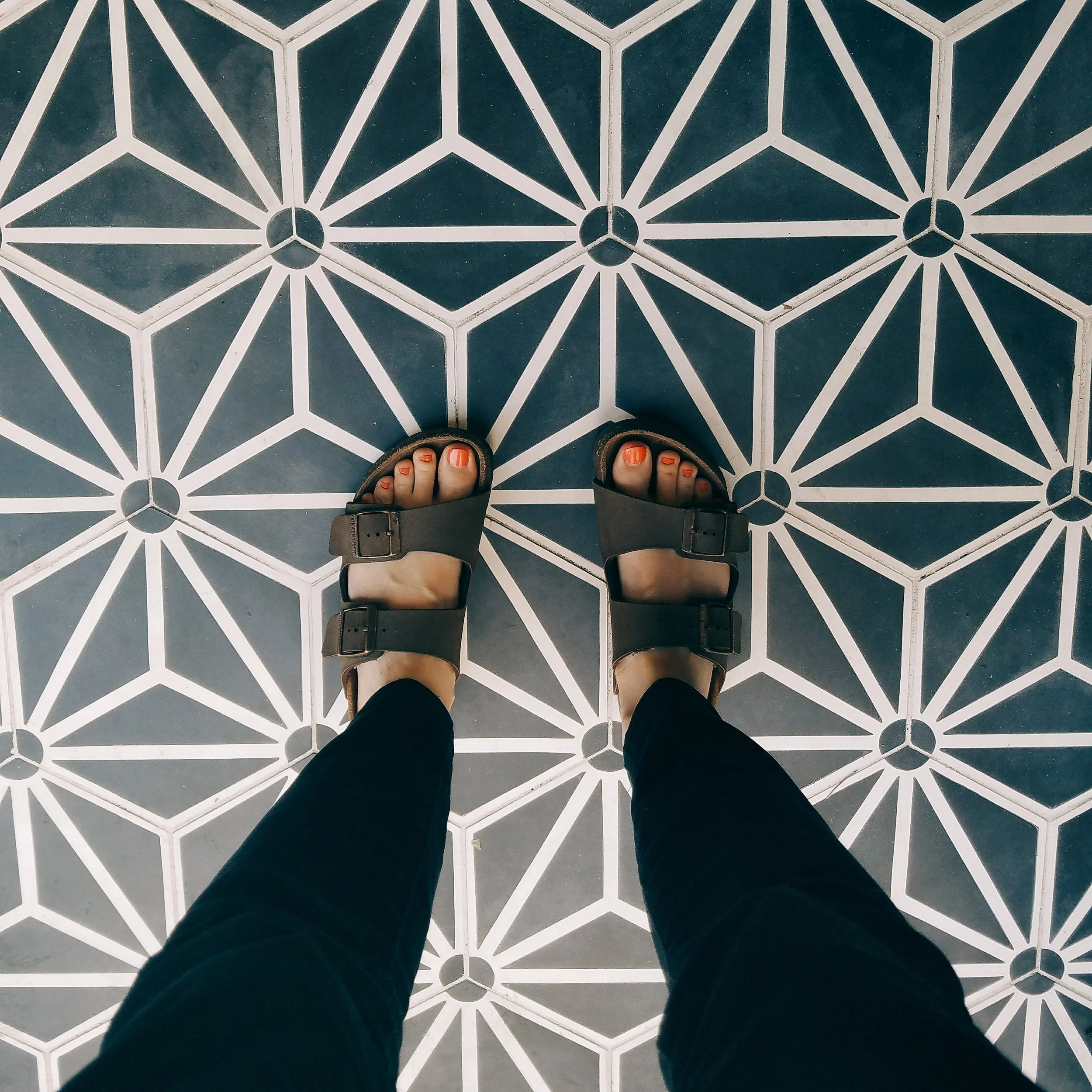 A little obsessed with the tile in the entrance to Bellingham's newest coffee shop