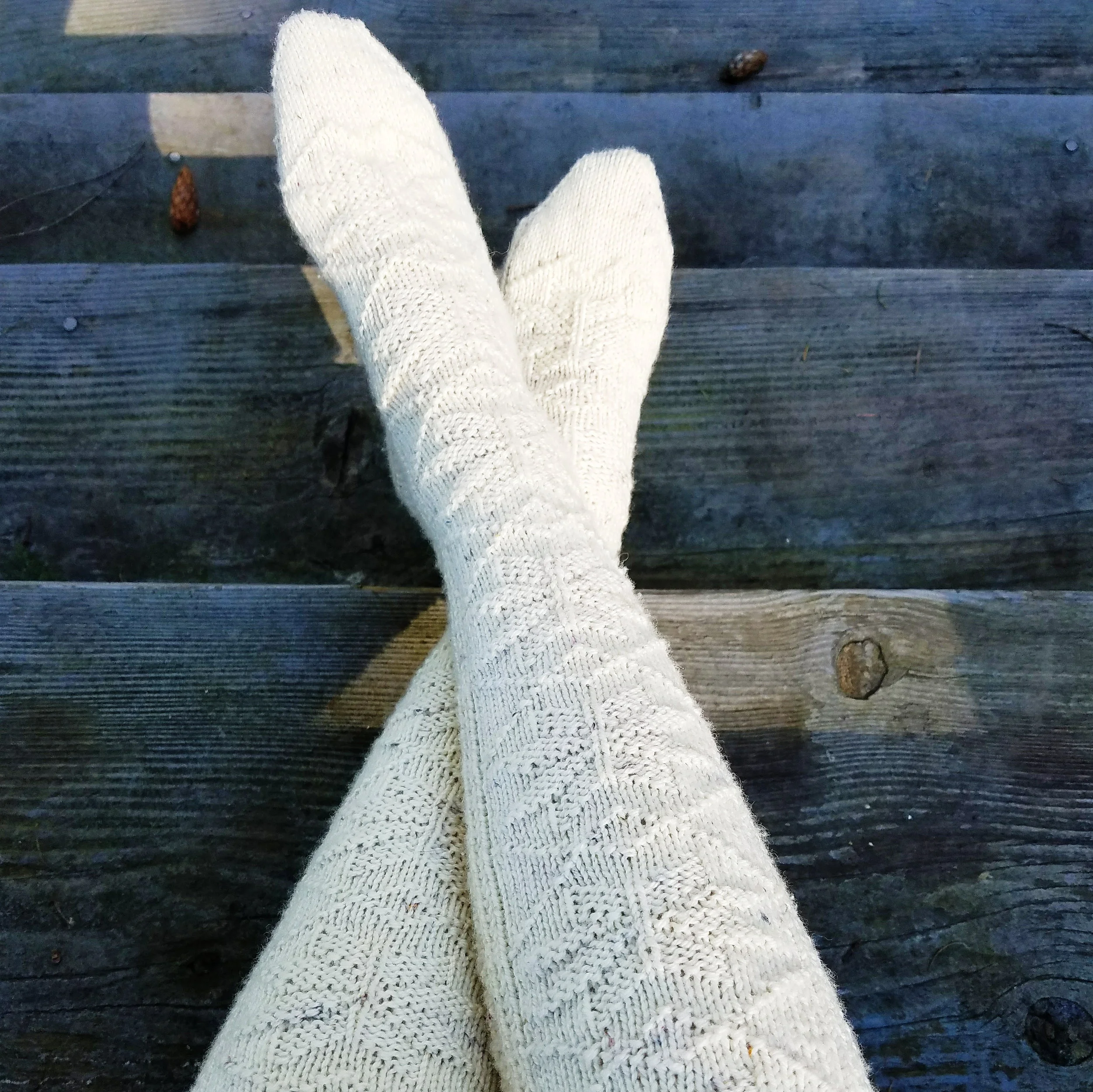 Finished! So looking forward to having these to keep me warm at the cabin next winter!