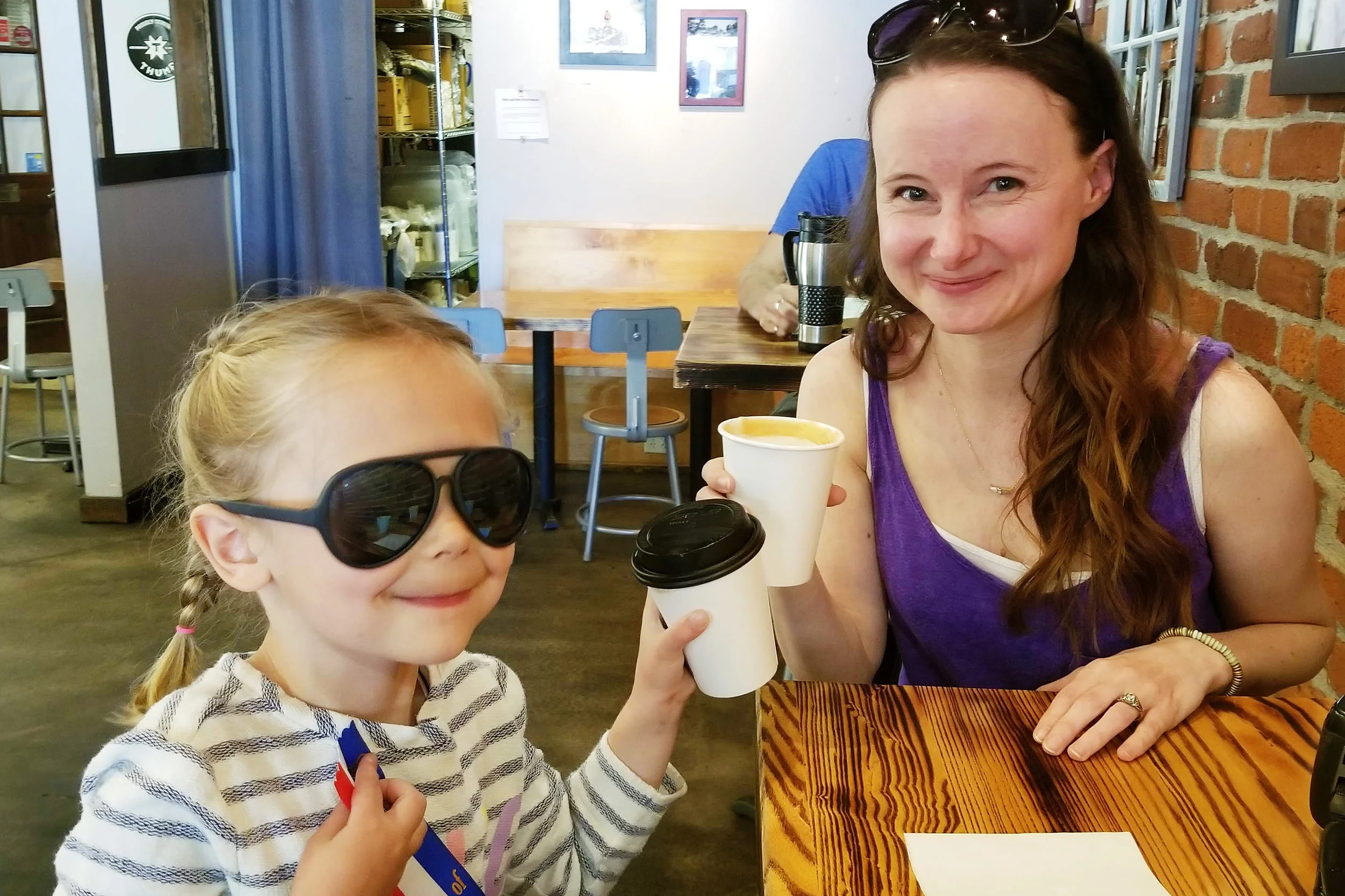 Coffee & cocoa with my niece who is growing up way too fast!