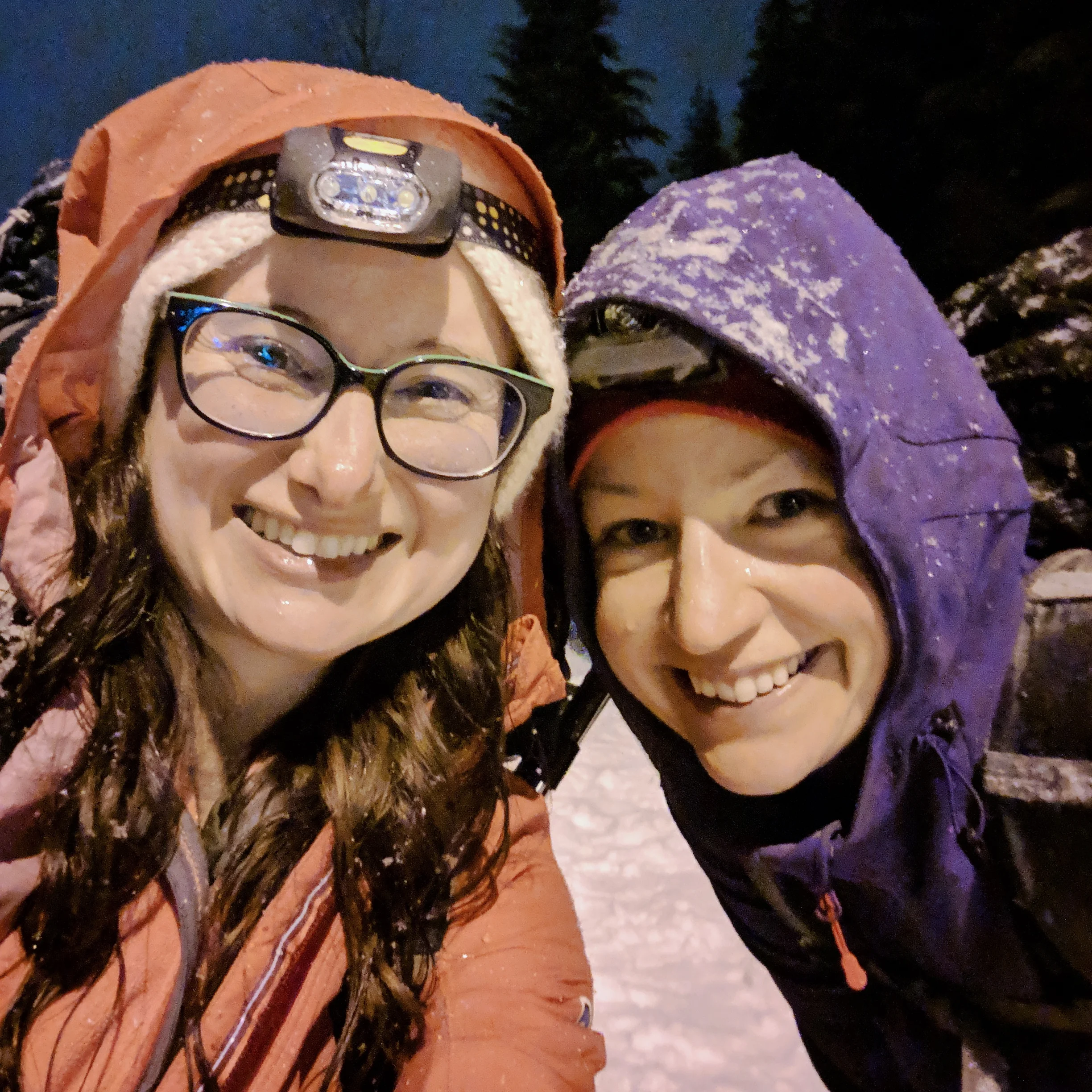 Out of the car for five minutes and we were already soaked!