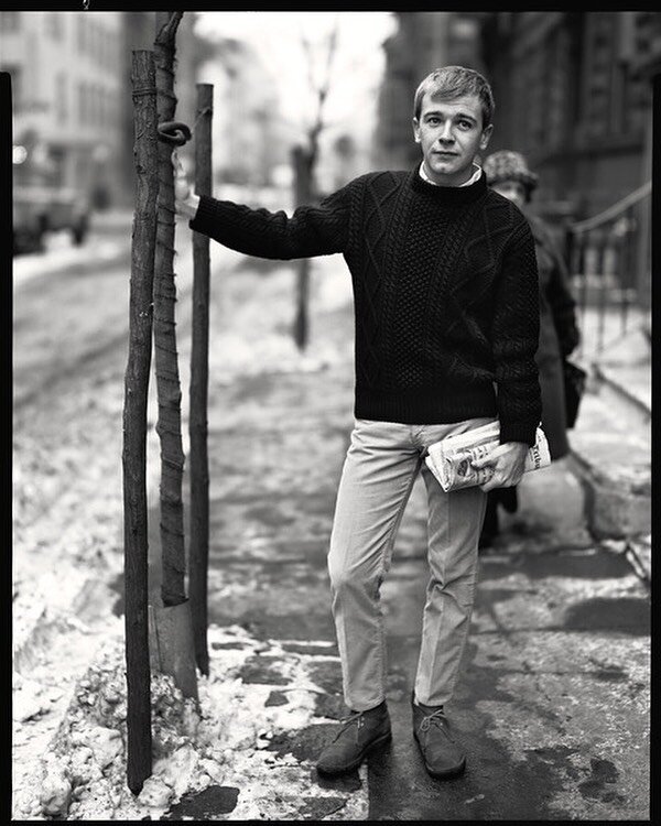 We are reposting this in loving memory of playwright Terrence McNally, who died yesterday of complications from COVID-19. He was photographed on Perry Street in Greenwich Village, New York City, on January 20, 1965. #terrencemcnally #richardavedon