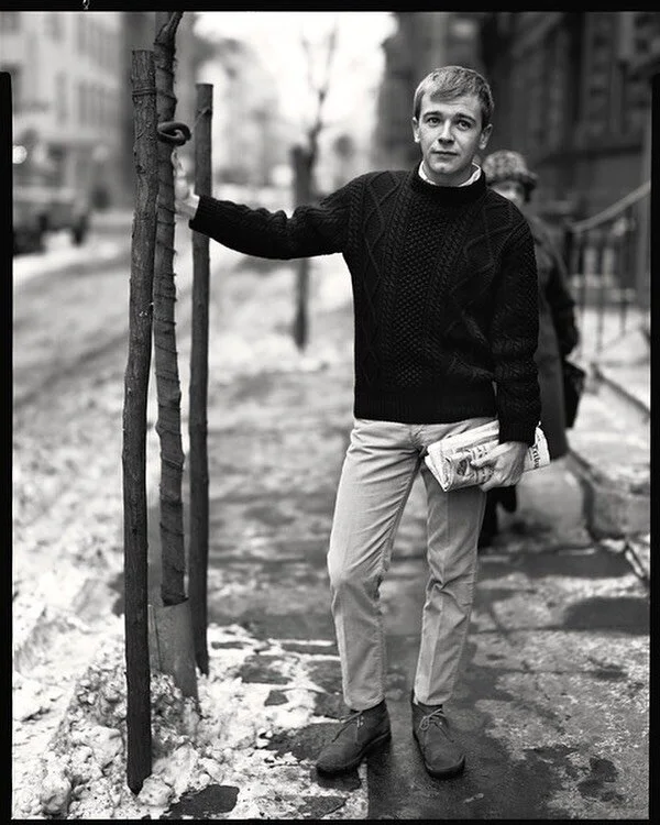 We are reposting this in loving memory of playwright Terrence McNally, who died yesterday of complications from COVID-19. He was photographed on Perry Street in Greenwich Village, New York City, on January 20, 1965. #terrencemcnally #richardavedon