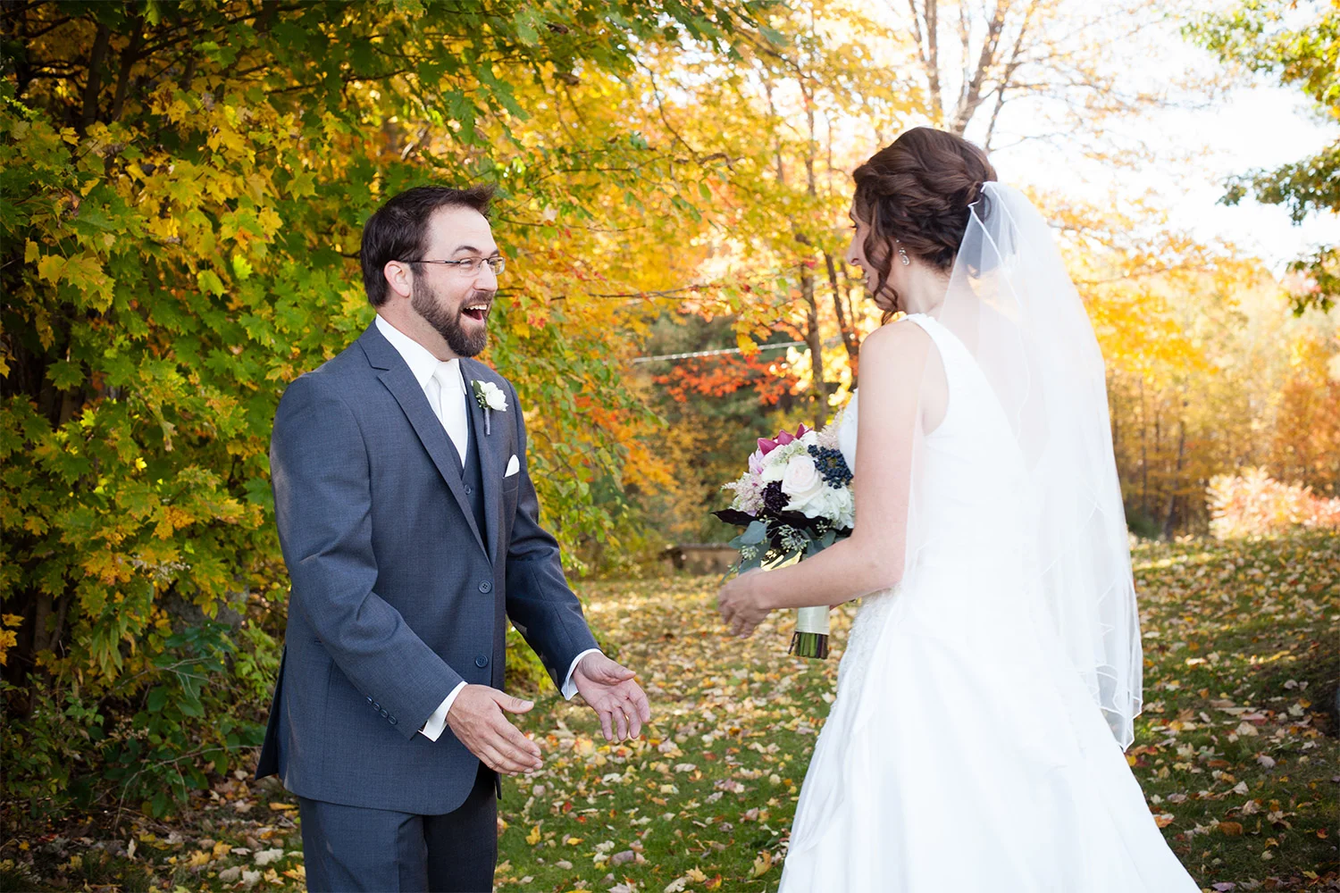 first look monadnock berries wedding troy nh jp langlands photography