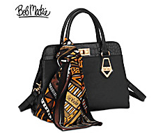 Bob Mackie "Rodeo Drive" Satchel-Style Leather Handbag
