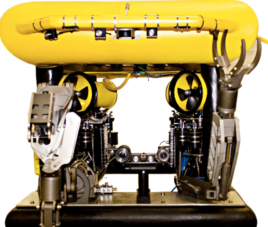 The Astrix ROV: open frame design.