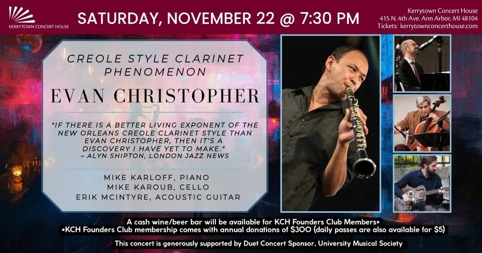 Creole Style Clarinet Phenomenon Evan Christopher