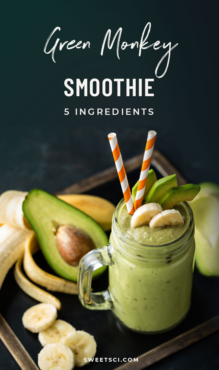 Green Monkey Smoothie - Sweet Science Nutrition