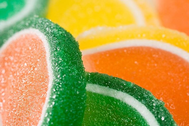 Nothing like some sweets to get you up on a Monday morning! #sweettooth #mouthwatering #fruitslices #sugercoated #fruitgummies #studiophotography #foodporn #denverphotographer