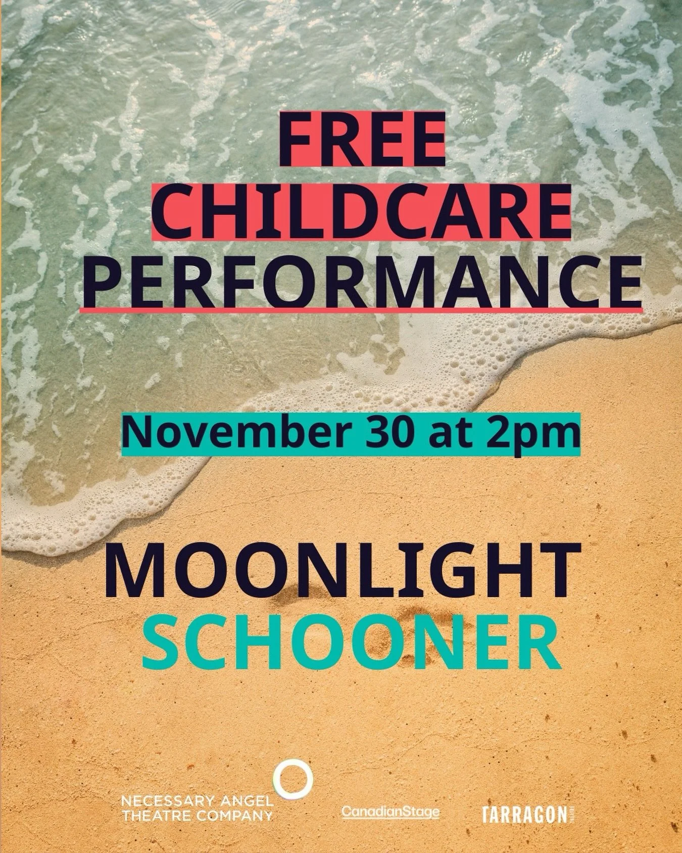 Parents, this one&rsquo;s for you. ✨

Join us for the November 30 Moonlight Schooner matinee with FREE onsite childcare in partnership with The Jamii Hub.
Set on May Day 1958, Moonlight Schooner follows a small group of Black Caribbean sailors strand