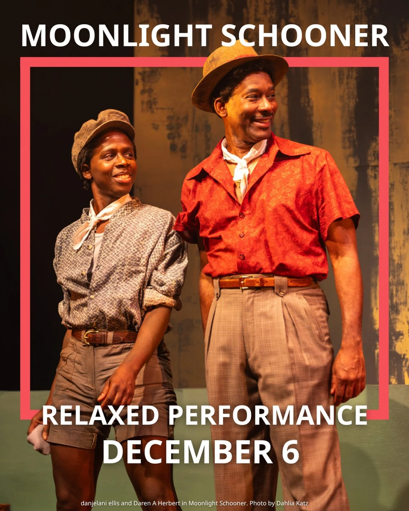 ✨ Relaxed Performance ✨

Experience Moonlight Schooner at Canadian Stage in a relaxed performance designed for audience members who benefit from a more flexible theatre environment.

Softer lighting and sound and freedom to move around or take breaks