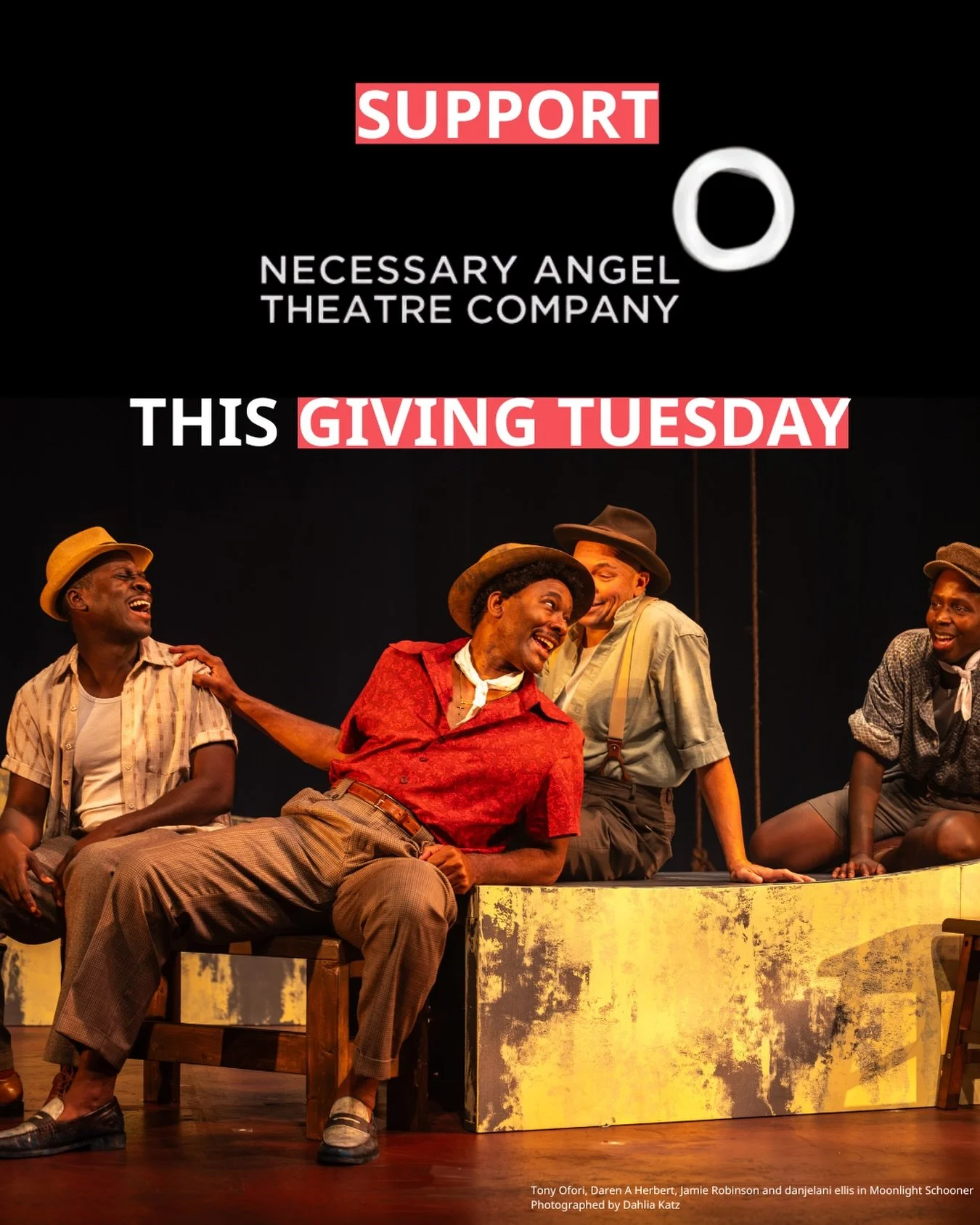 Giving Tuesday is today &mdash; and your support is vital. ❤️

Your donation to Necessary Angel helps connect Canadian theatre artists with the resources they need for creation, experimentation, and innovation.

From our mainstage productions to Arti