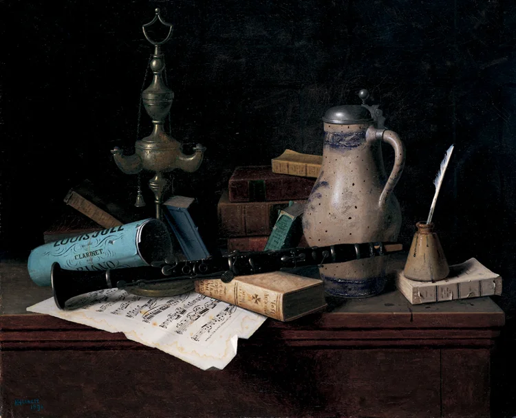 Harnett, William Michael, "The Professor’s Old Friends," 1891, 64.1417