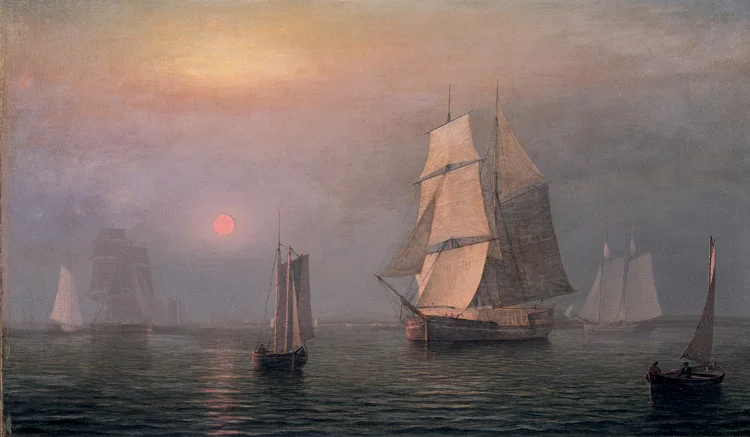 Lane, Fitz Henry, "Shipping in Down East Waters," 1854, 60.1172