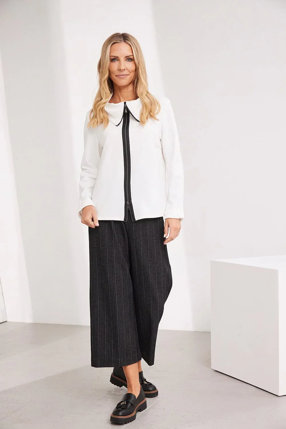 Herringbone Stripe Pants - Peruzzi