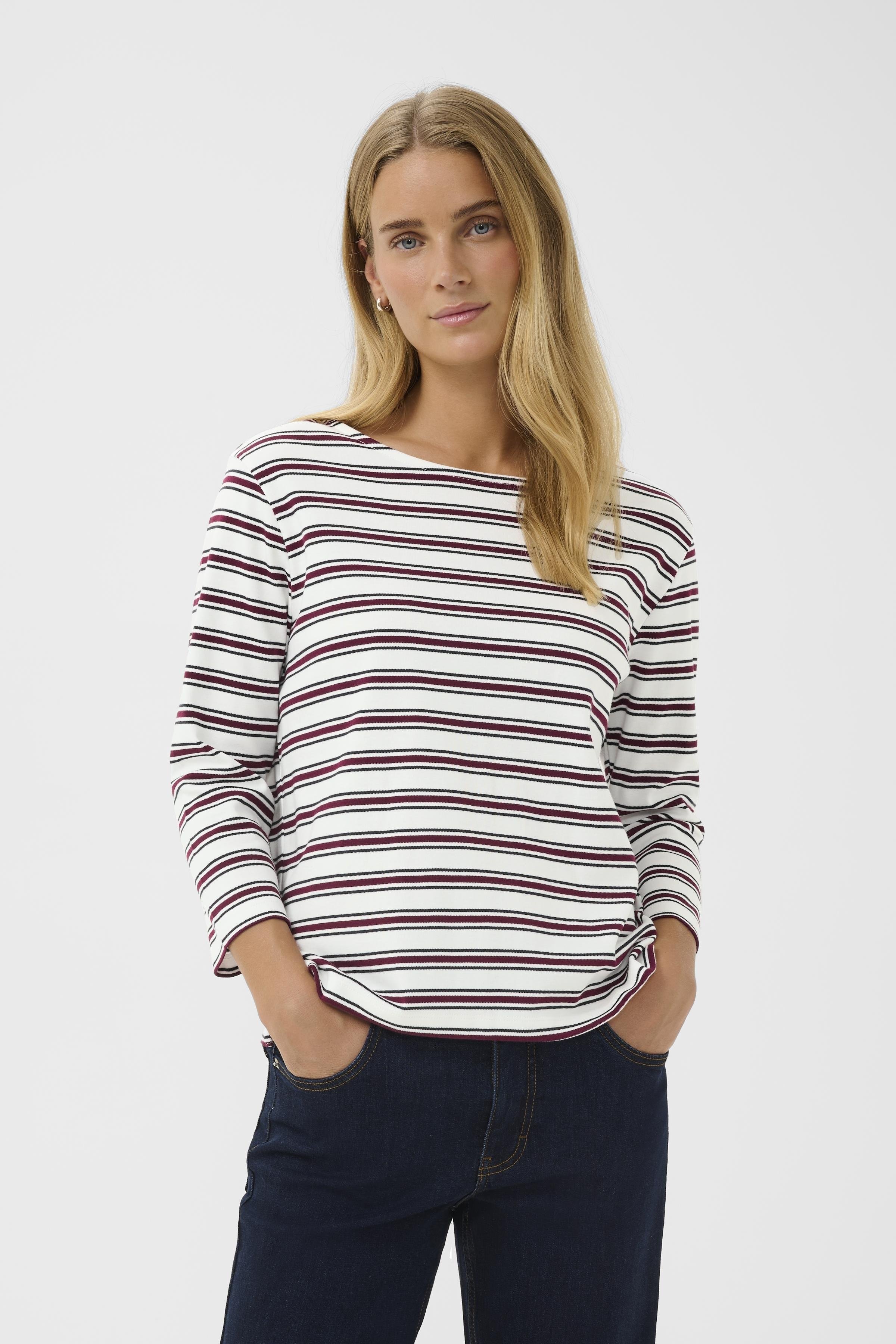 Nela T-Shirt in Multi Stripe - Part Two