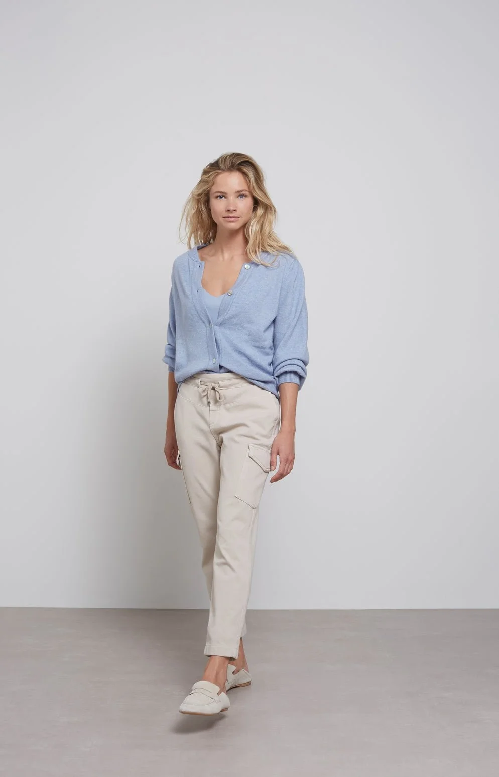 Jersey Cami Top in Blue - YaYa — Fig Tree Toronto