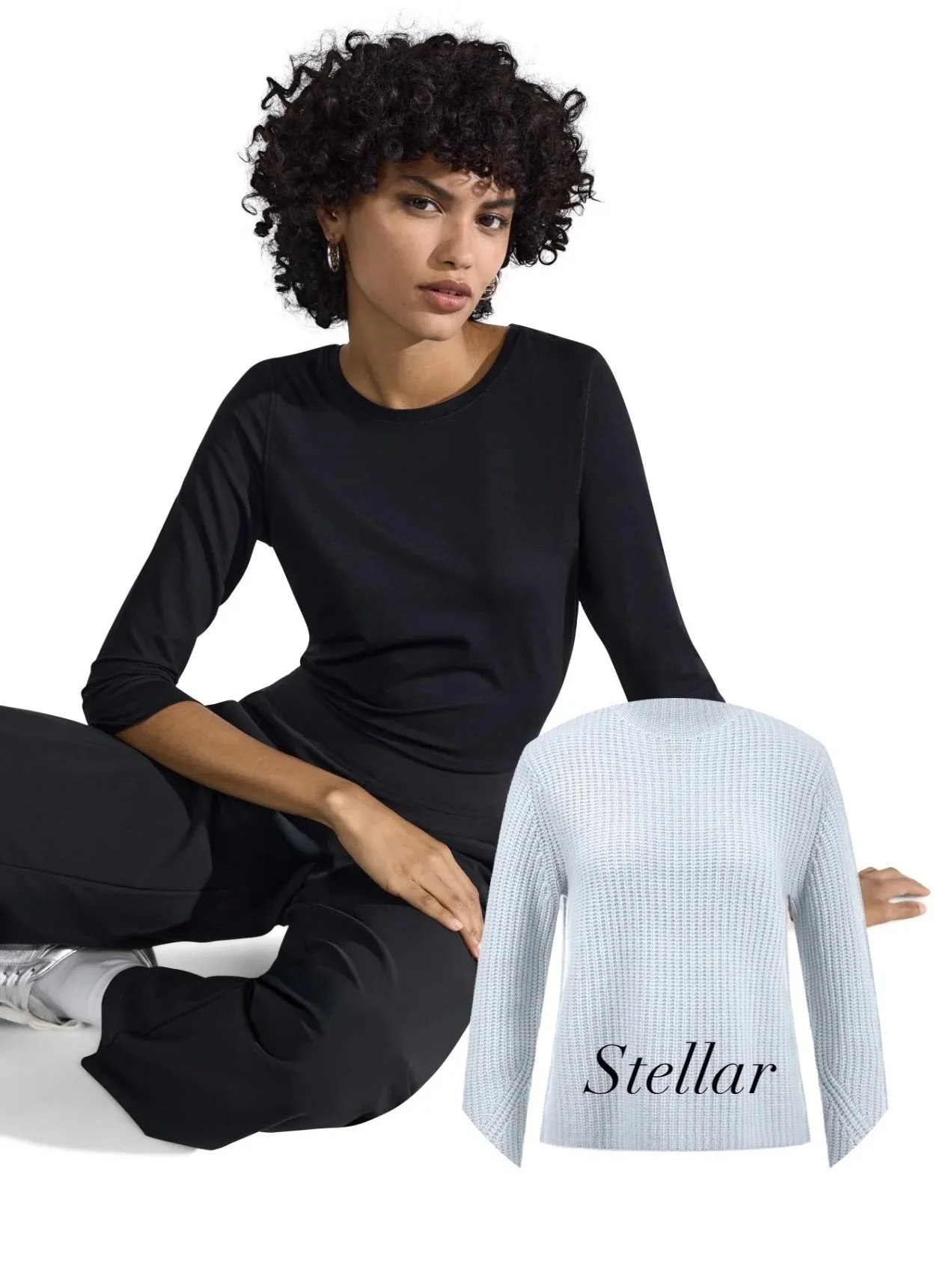 Three Quarter Sleeve Top in Stellar - Riani