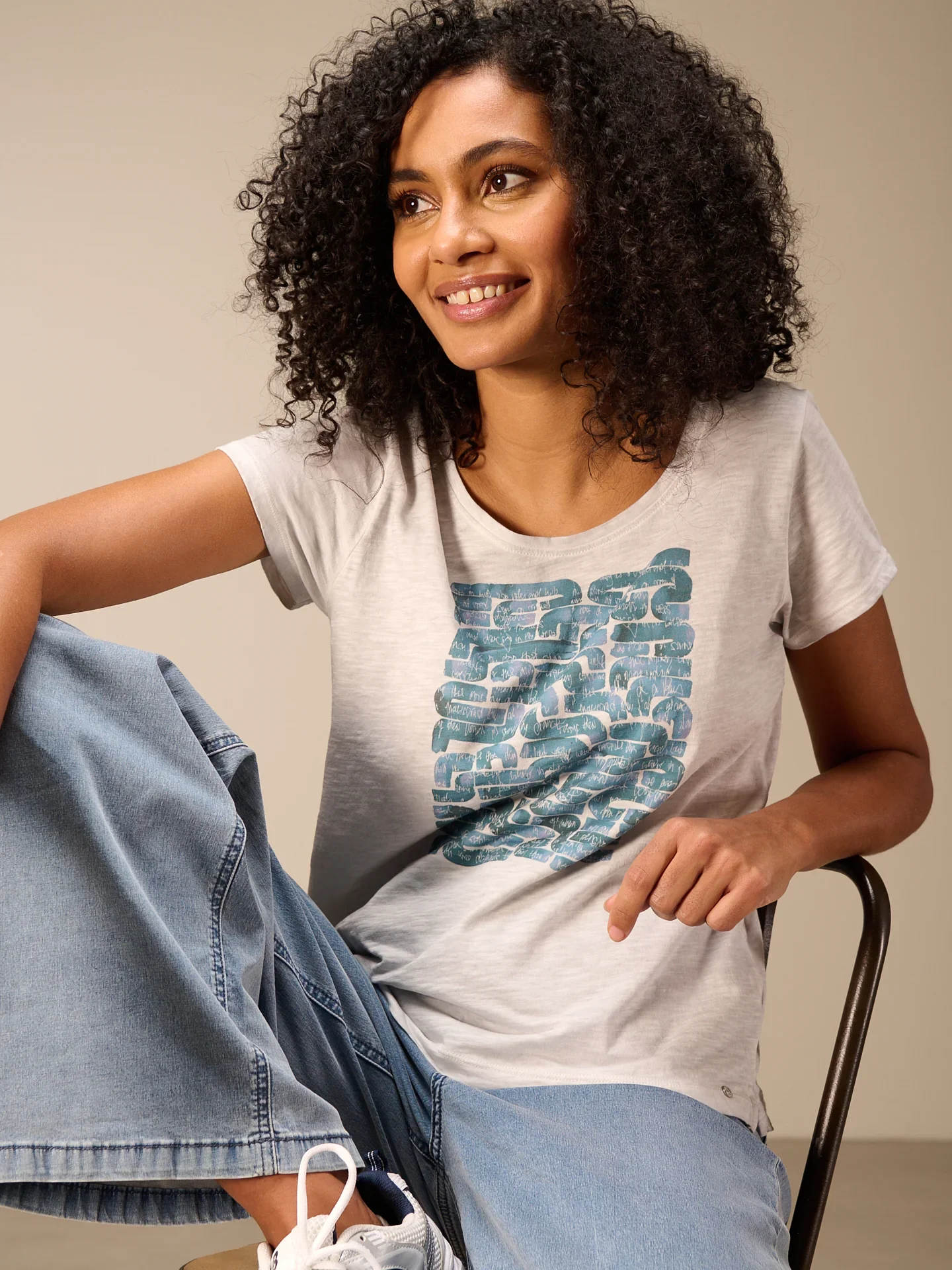 Cotton Print T-Shirt in 4 Colors - Nile