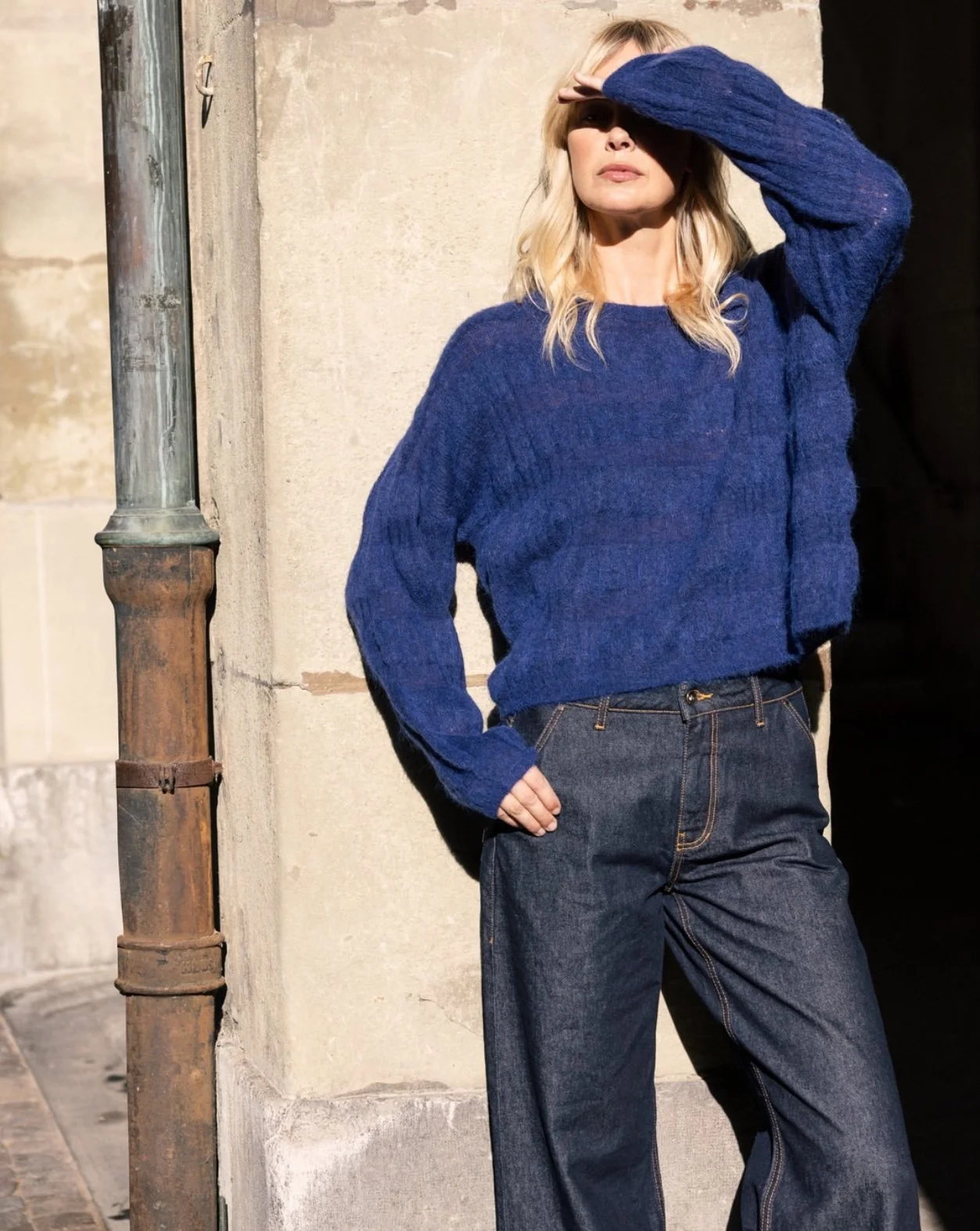 Bubble Pattern Sweater - Nile