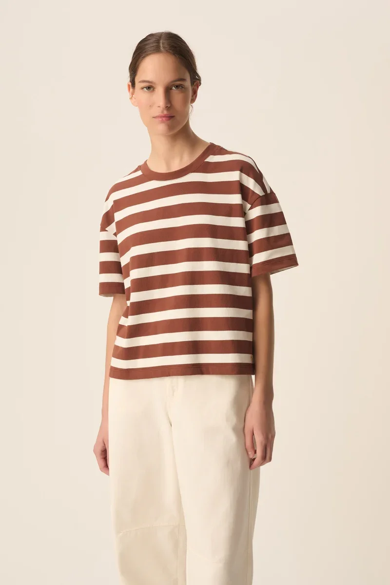 Filma T-Shirt in Chocolate - Des Petits Hauts