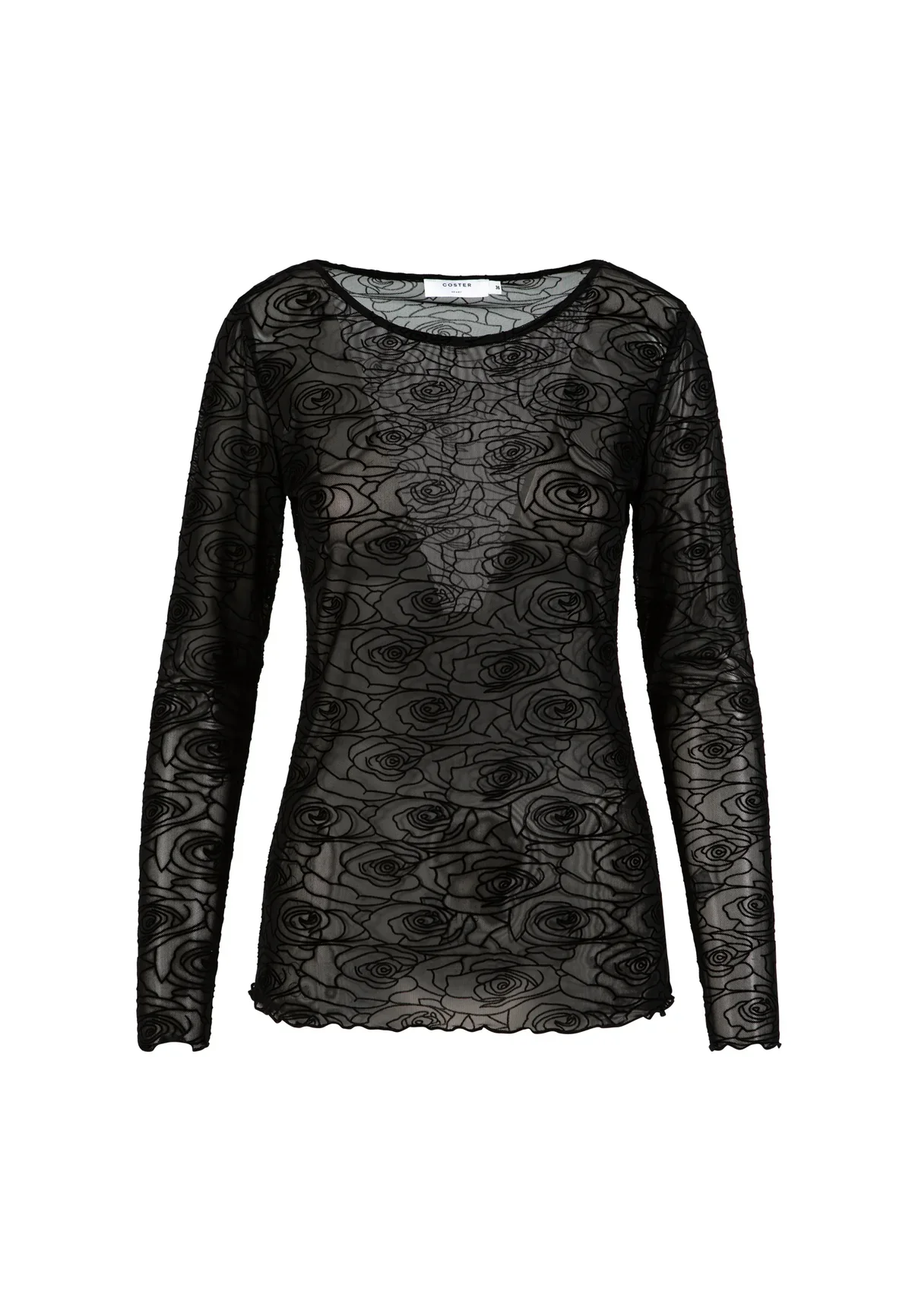 Eva Mesh Top in Roses - Coster