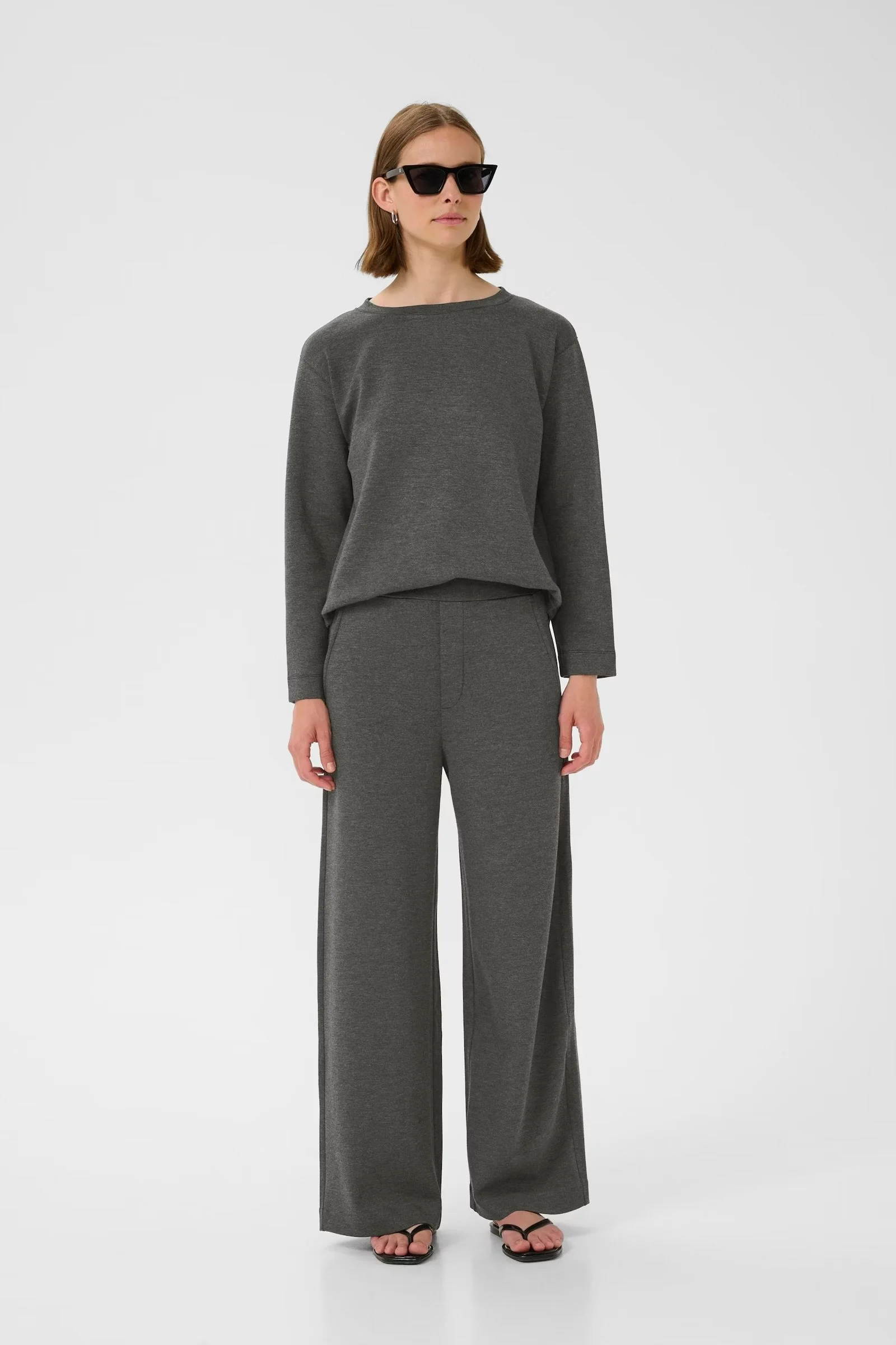 Gincette Pants in Dark Gray - InWear