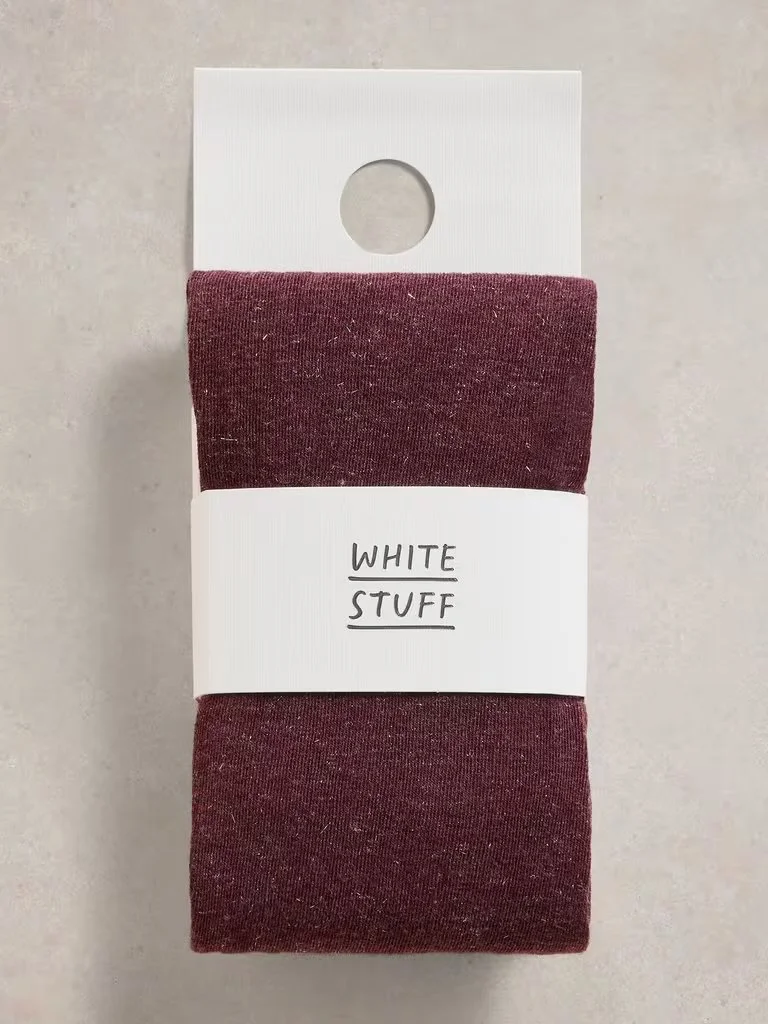 Sienna Sparkle Tights in Plum - White Stuff