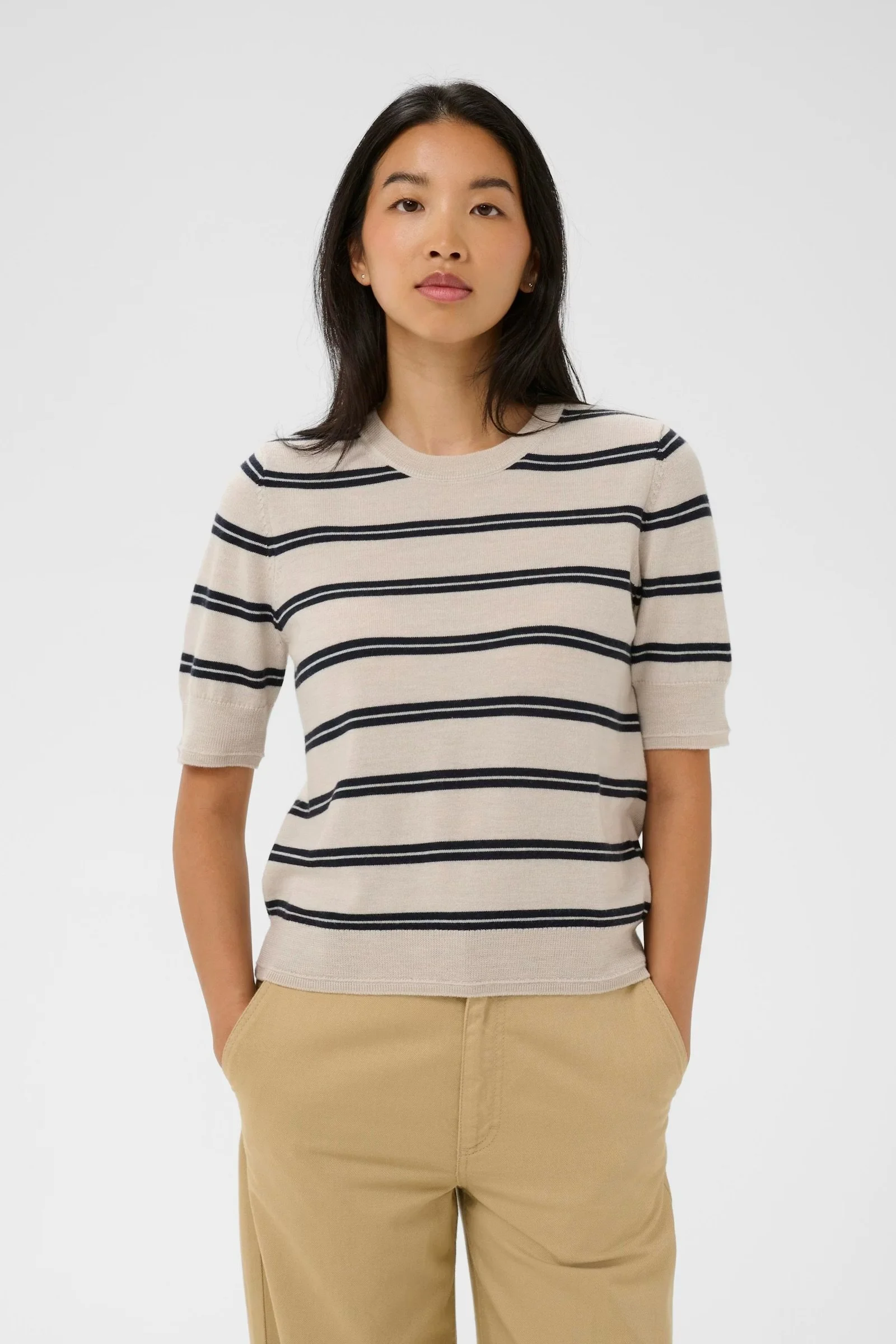 Natanya Sweater in Dark Navy Stripe - Part Two