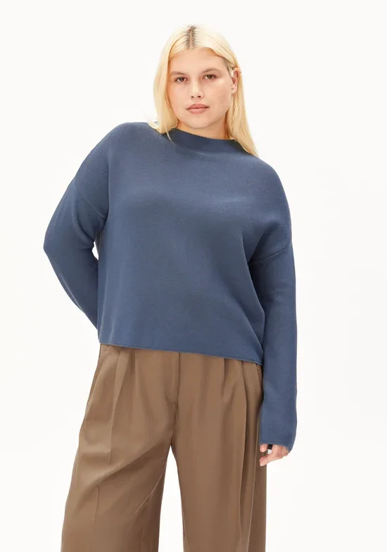 Merinaa Links Sweater in Dusty Moon - ArmedAngels