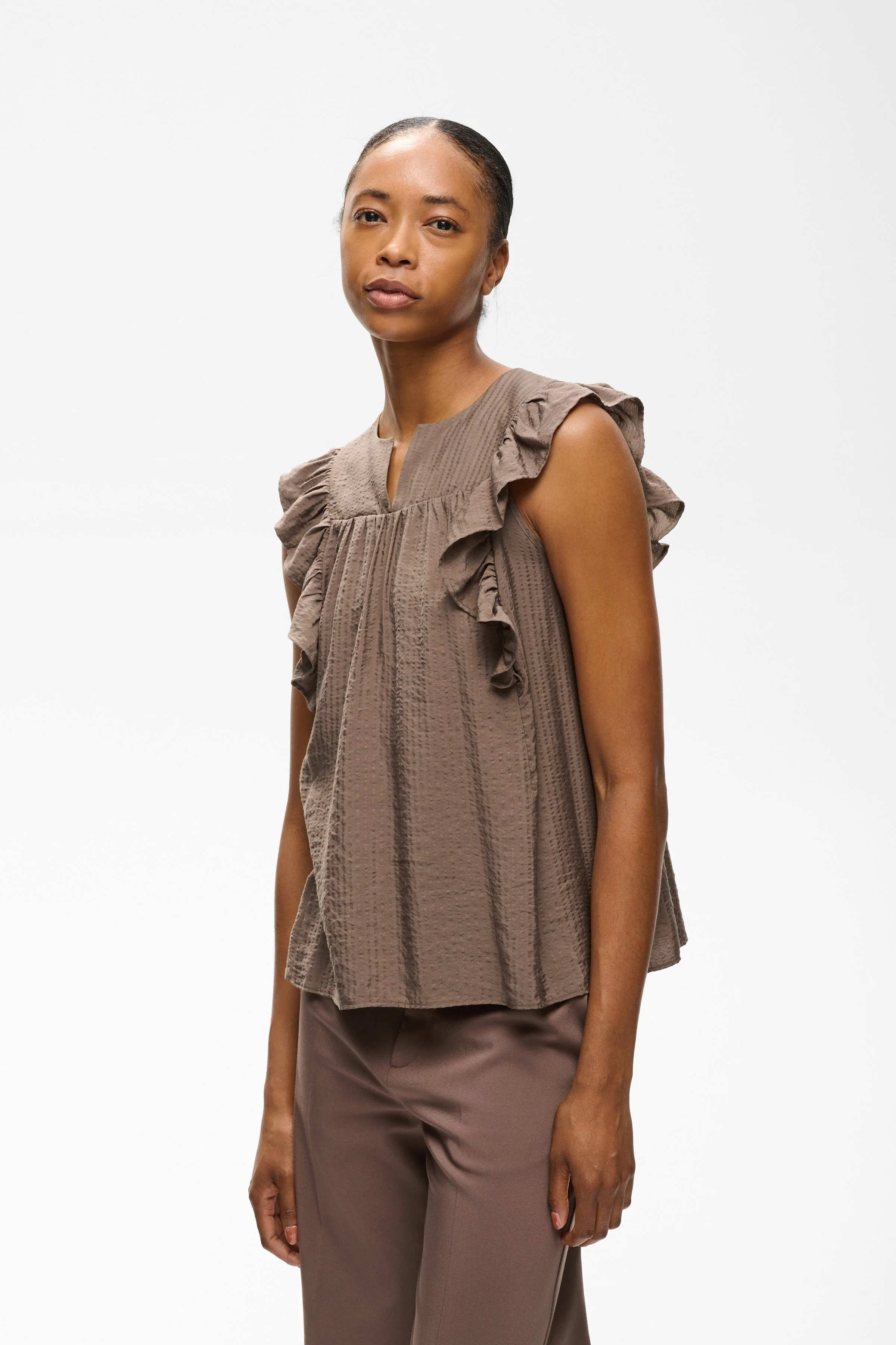 Hillary Top in Coffee Color - InWear