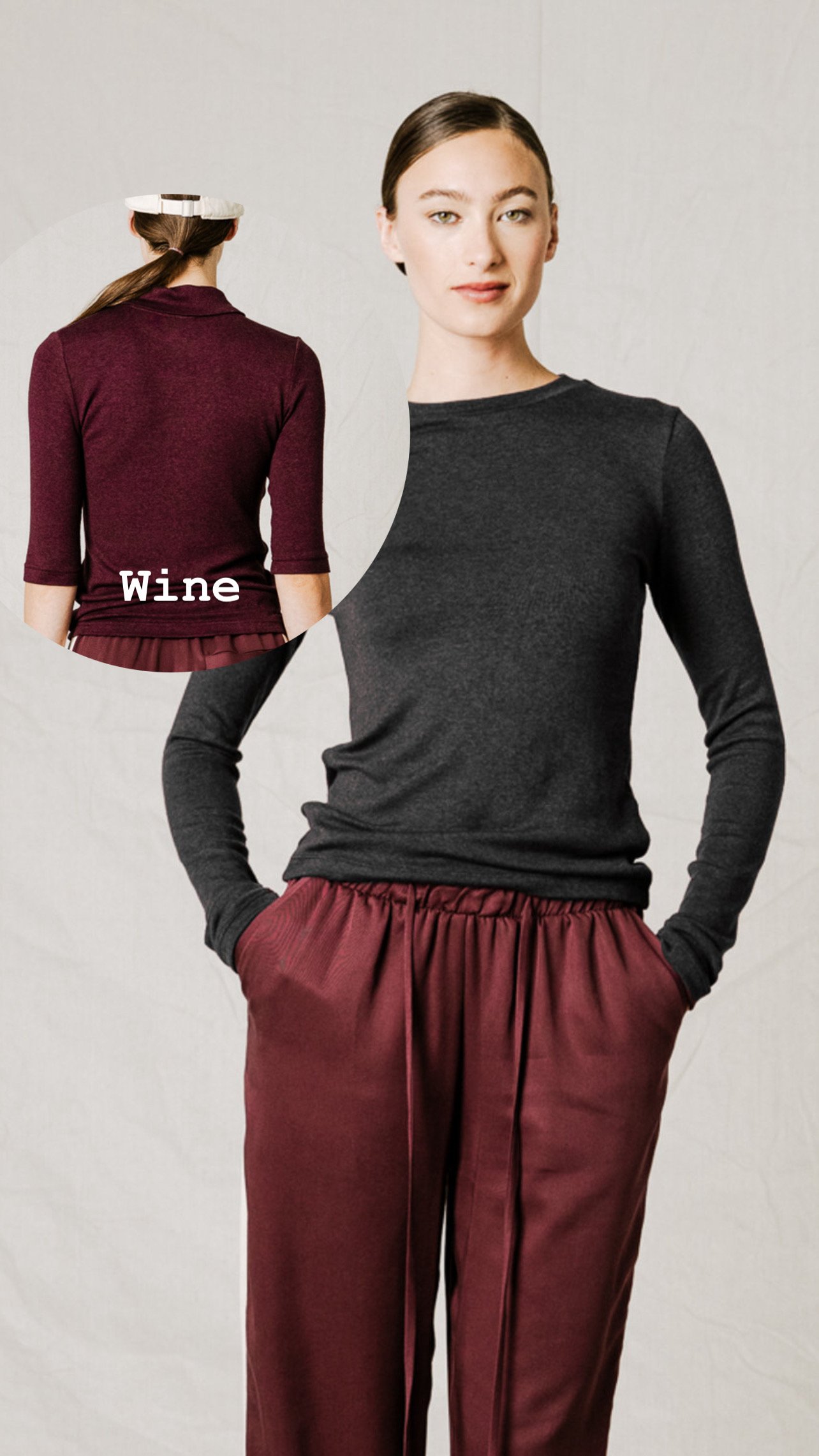George Top in Wine - Bodybag by Jude