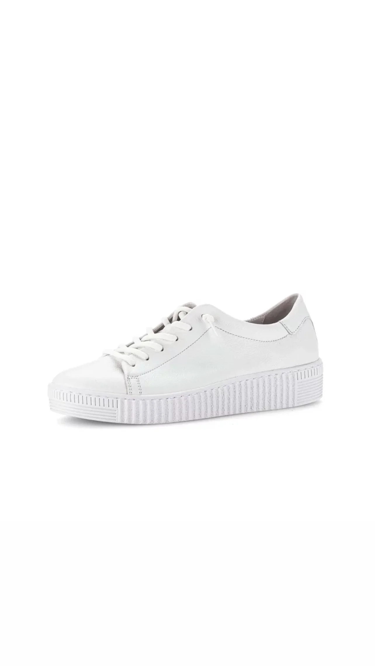 White Sneakers with Elasticated Laces - Gabor