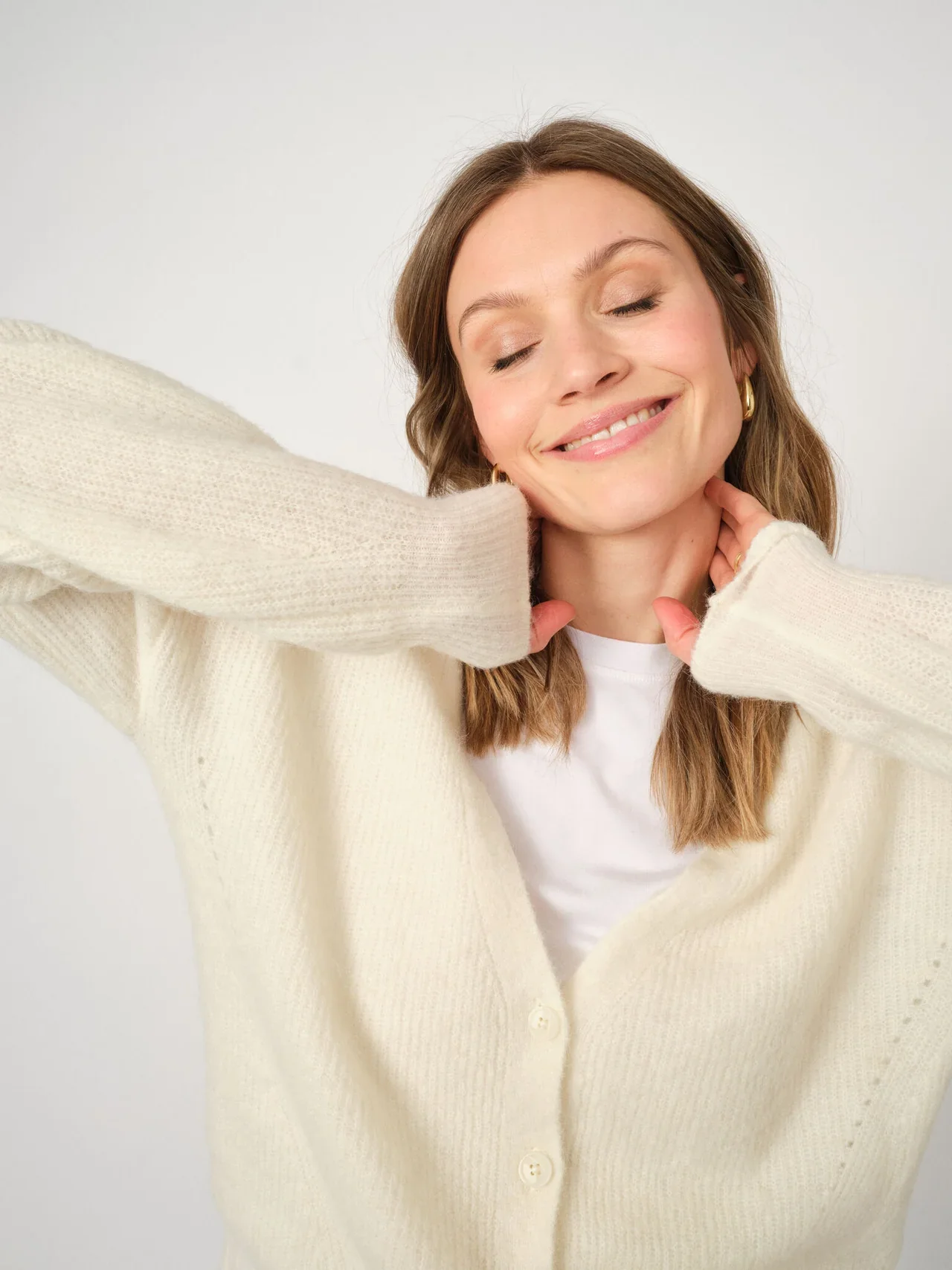 Thora V-Neck Cardigan Mos Mosh — Fig Tree Toronto