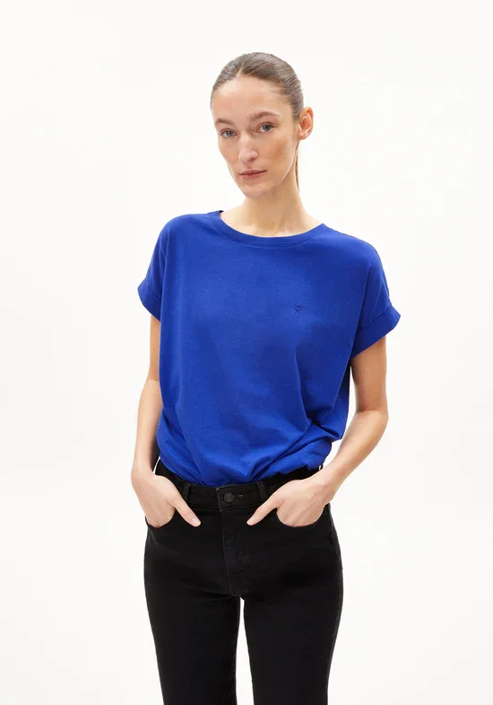 Idaara T-Shirt in Dynamo Blue - ArmedAngels