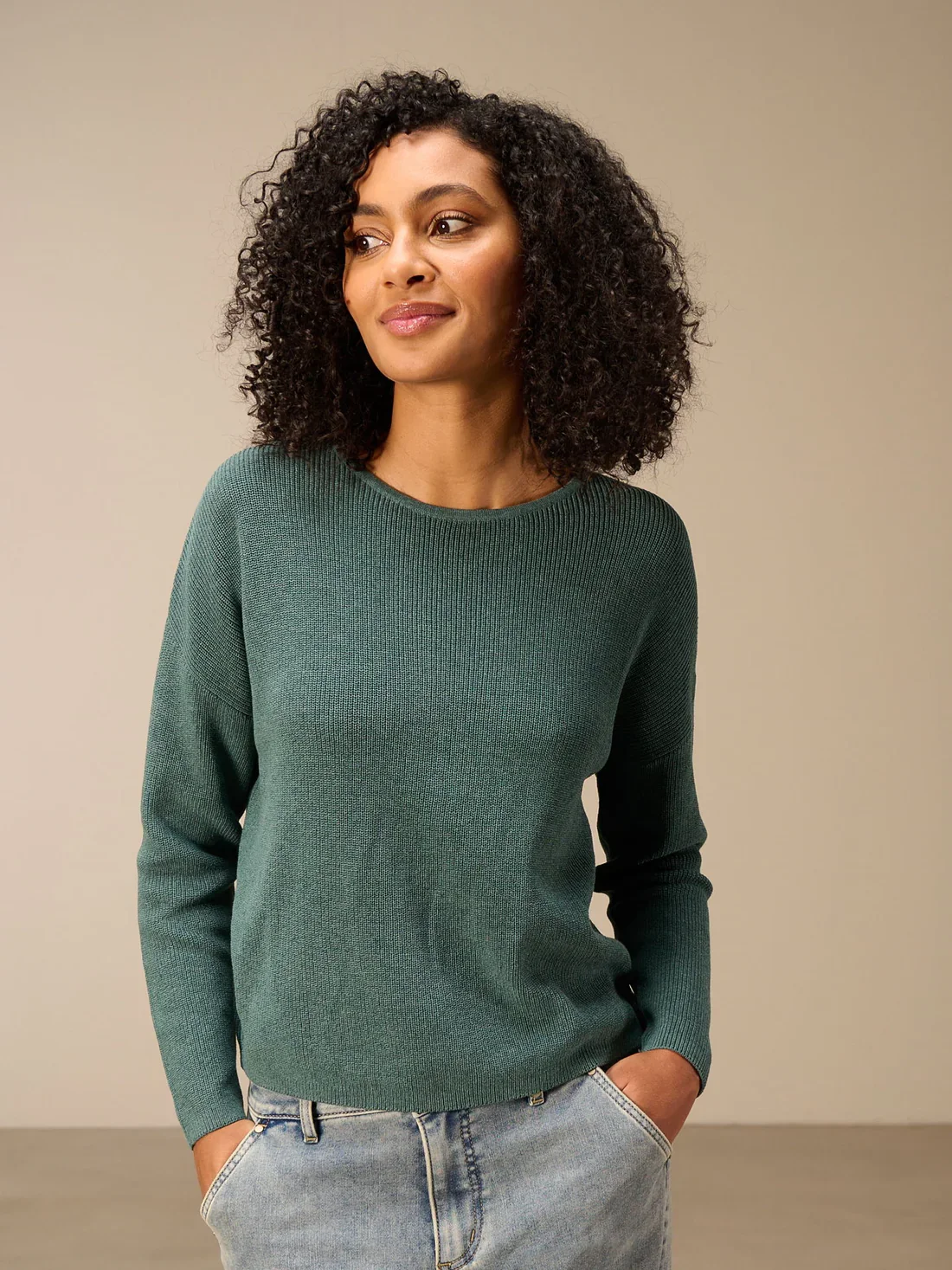 Sweater in Sea Green - Nile