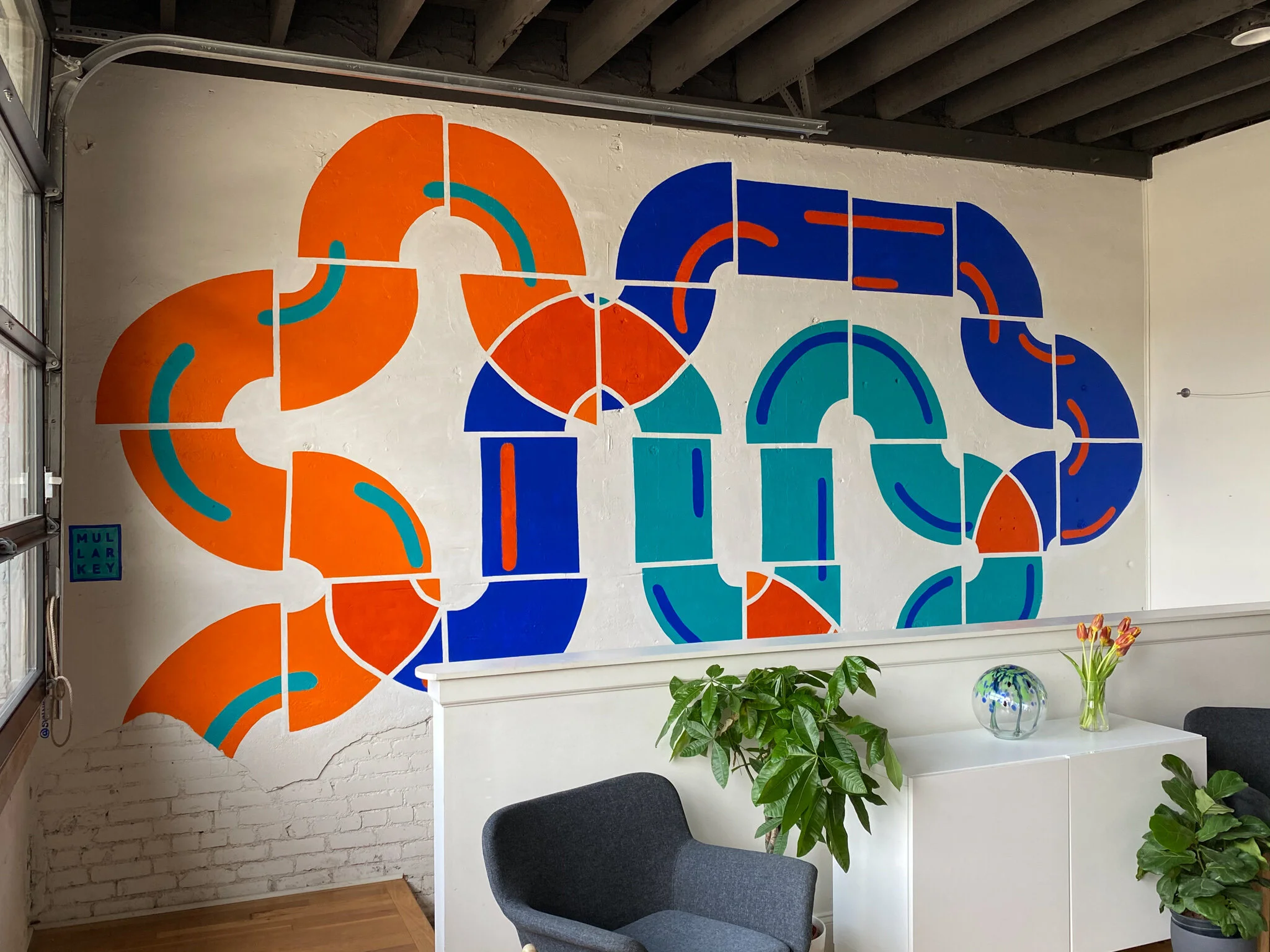 Modern Real Estate Mural 