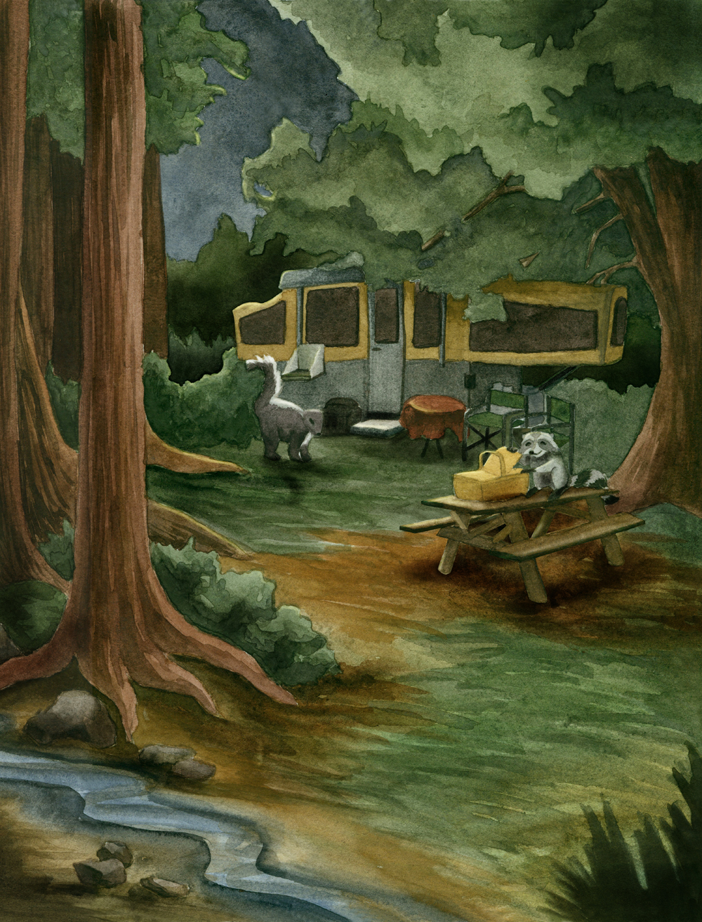 Fisher Lives on a River - Midnight Snack