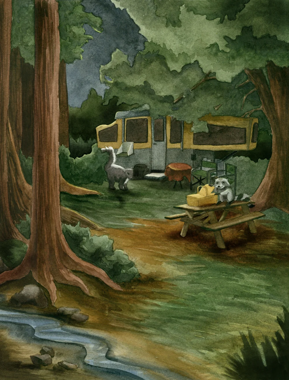 Fisher Lives on a River - Midnight Snack